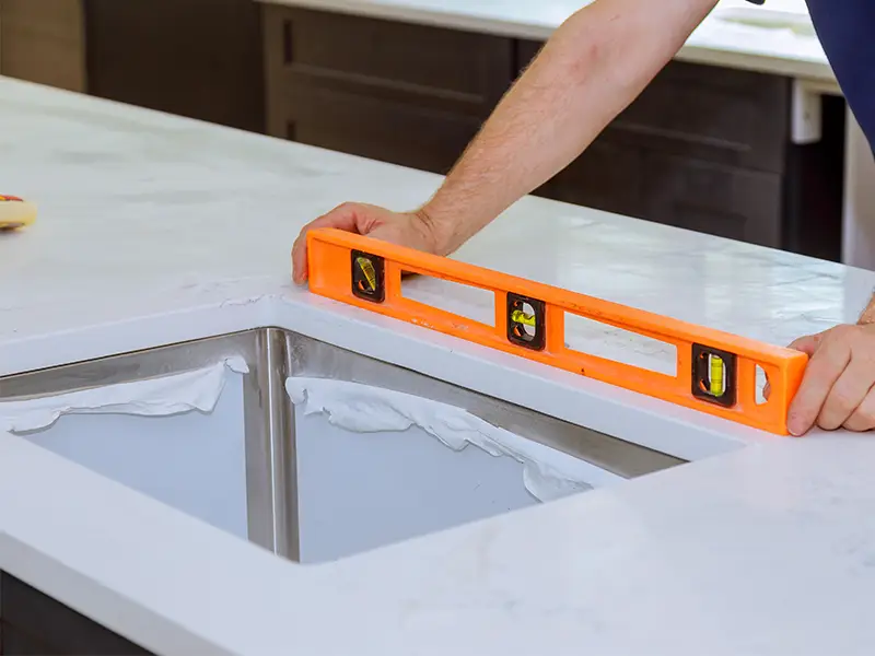 Professional kitchen worktop installation London