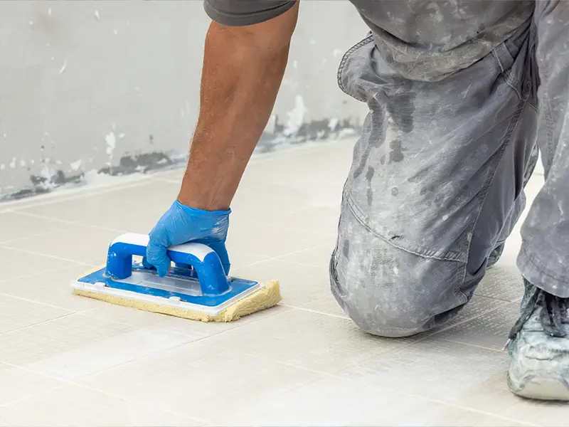 Marble floor grouting and finishing process London