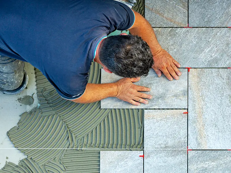 Professional marble floor tile installation process London