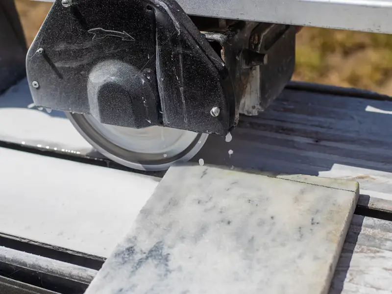 Marble stairs tile cutting machine precision London