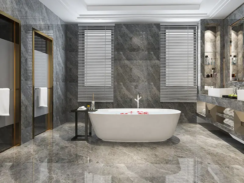 Marble bathroom polishing and finishing London